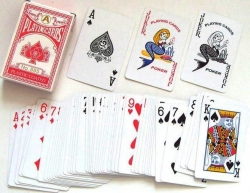 Hrací karty poker Playing Cards 555 červené
