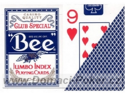 Hrací karty Bee 77 jumbo index modré + červené 11+1 zdarma