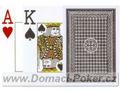 Poker karty Lion 100% Plastové karty Jumbo index 2 rohy černé + červené 11+1 zdarma