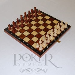 Šachy turistické - 270x270x40mm, král 50mm, šachový set