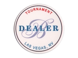 Dealer button Tournament keramický