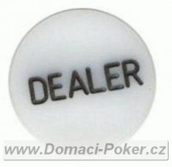 Plastový dealer button gravírovaný