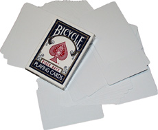 karty Bicycle gaff Blank Card both sides - oboustranně prázdná karta - 1 karta