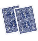 karty Bicycle gaff double back Blue/Blue - dvojitý rub modrý - 1 karta