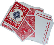 karty Bicycle gaff Red/Blank - červený rub, prázdný líc - 1 karta