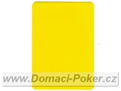 Cut Card Pokersize - žlutá krycí karta