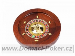Ruletové kolo - Francouzská ruleta 36cm mahagon
