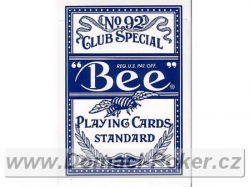 Hrací karty Bee 92 poker index modré + červené 11+1 zdarma