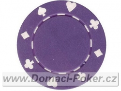 Poker žetony S karetními znaky 11,5gr. - Fialový