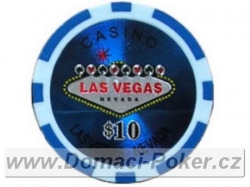 Las Vegas heavy 13g - Hodnota 10 - tmavě modrý