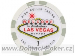 Highroller Las Vegas 11,5gr. - Hodnota 1 - bílý