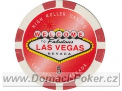 Highroller Las Vegas 11,5gr. - Hodnota 5 - červený