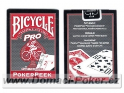 Bicycle PRO Poker DualIndex červené