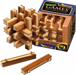 Philos Green games babusový hlavolam - Philos bamboo Lock up puzzle 6059