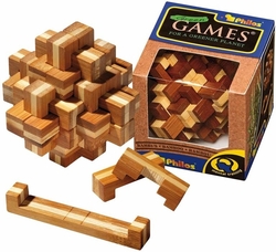 Philos Green games babusový hlavolam - Philos bamboo Tricky Knot 6053