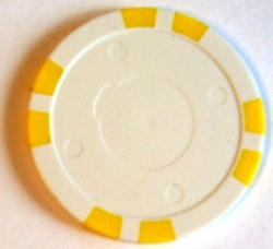 Zakázková výroba žetonů - prázdný žeton Kasino Profesional 11,5 gramu žlutý