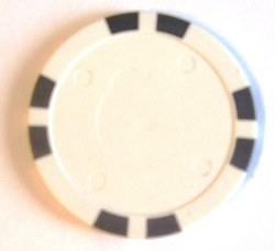 Zakázková výroba žetonů - prázdný žeton Kasino Profesional 11,5 gramu bílý