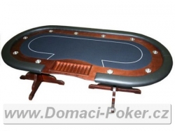 Pokerový stůl - ovál, konfigurovatelný 250x125cm masiv, ČR