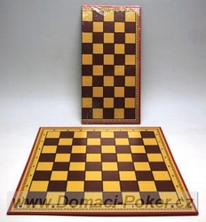Šachovnice hnědá a žlutá 35 cm, políčko 35mm kartonová