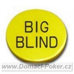 Big blind button gravírovaný