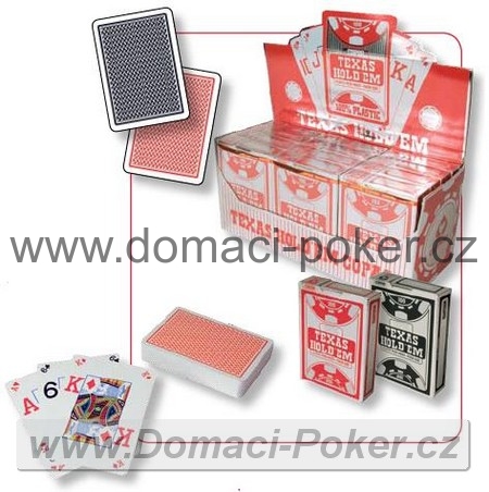 Plastové karty Copag 100% plast texas holdem poker černostříbrné + červenostříbrné 10+2 zdarma