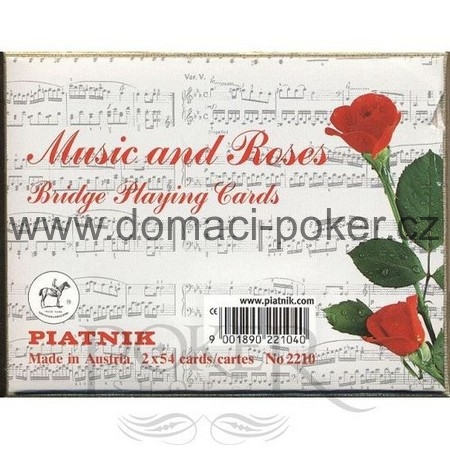 Piatnik kanasta - Hudba a růže