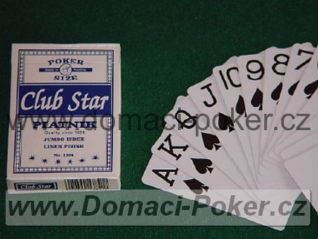Hrací karty na poker Piatnik Starclub - modré Jumbo