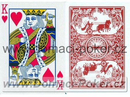 Hrací karty poker Playing Cards 988 červené