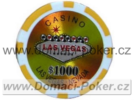Las Vegas Laser 13gr. - Hodnota 1000 - žlutý