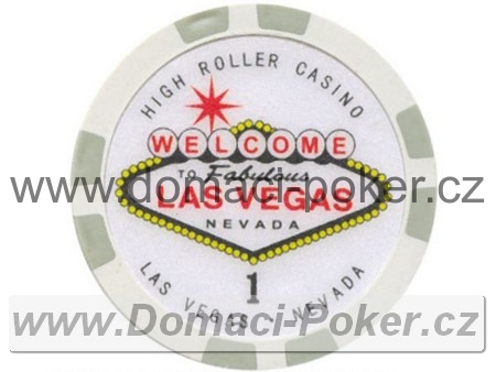 Highroller Las Vegas 11,5gr. - Hodnota 1 - bílý