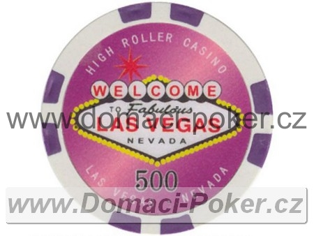 Highroller Las Vegas 11,5gr. - Hodnota 500 - fialový