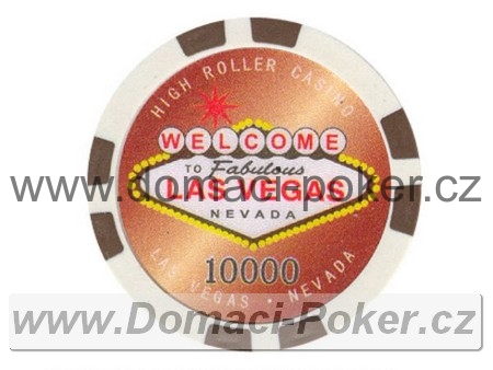 Highroller Las Vegas 11,5gr. - Hodnota 10000 - hnědý