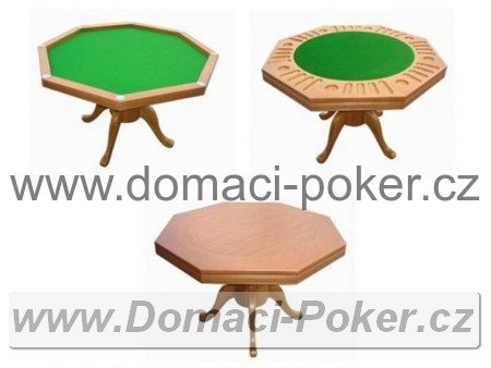 Pokerový stůl osmihran s možností zakrytí