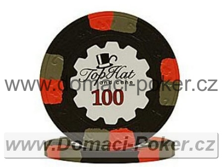 Paulson Top Hat & Cane 10,5gr. - Hodnota 100$ - černý
