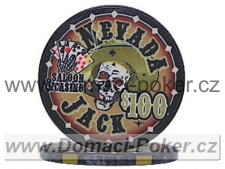 Nevada Jack 10,5gr. - Hodnota 100$ - černý
