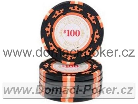 Casino Royal 14gr. - Hodnota 100 - černý