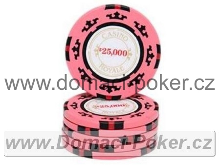 Casino Royal 14gr. - Hodnota 25000 - růžový