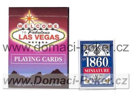 Mini pokerové karty 1860 Nevada Style