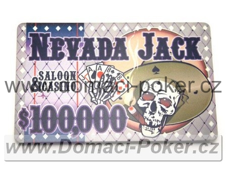 Nevada Jack 10,5gr. - Plaketa 100000$ - stříbrná