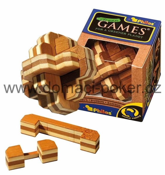 Philos Green games babusový hlavolam - Philos bamboo Flowering puzzle 6055
