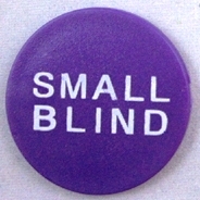 Little blind button tištěný