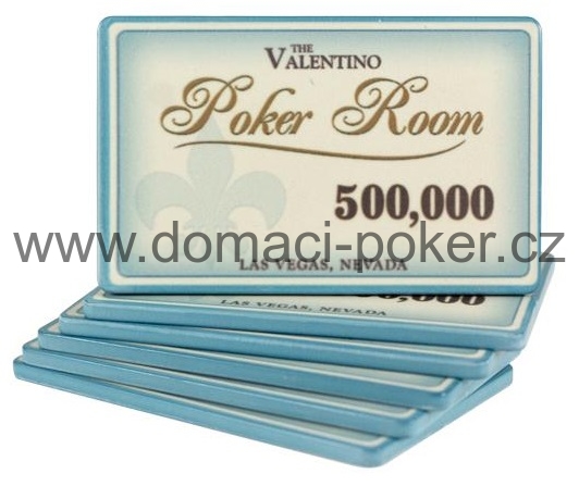 Valentino Poker Room 10,5gr. Plaketa 500000 modrá