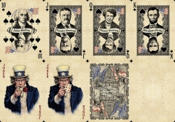 Bicycle US Presidents - Američtní prezidenti červené - karty