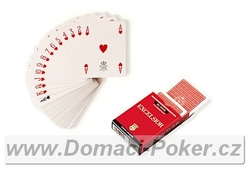 Dal Negro Ramino Excelsior Poker index 4 rohy červené - poškozená krabička