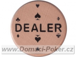 Dealer Button dřevěný