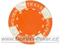 Texas Holdem 11,5gr. - Oranžový